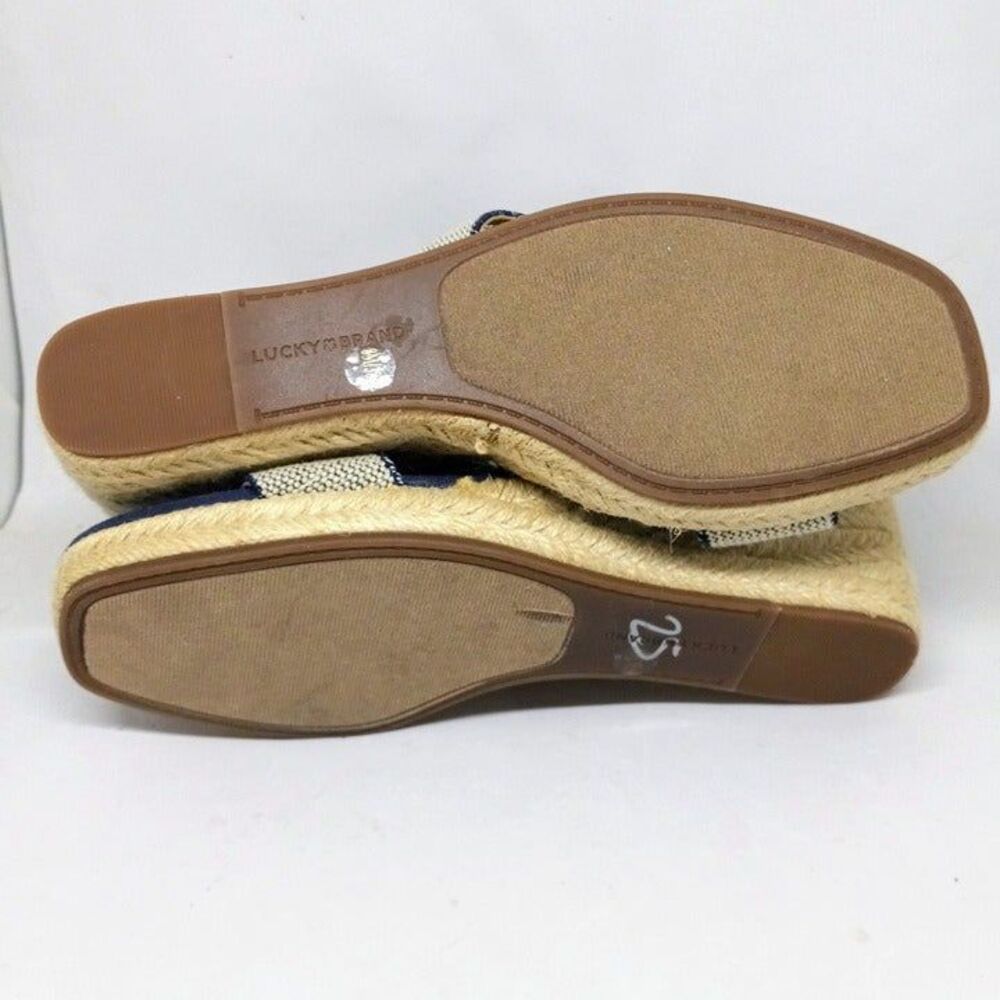 Lucky Brand Mindara Size 8 Woven Espadrille Wedge-Elastic Ankle Band-Jute-NWOT - Picture 7 of 9